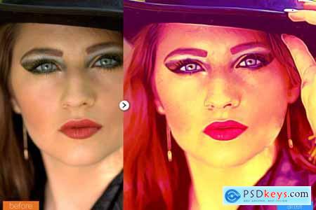 Colorful Painting Photoshop Action 5444759