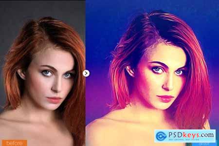 Modern Painting Photoshop Action 5444573