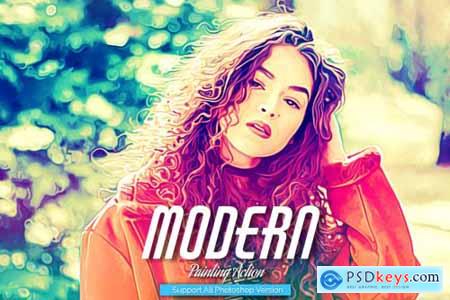 Modern Painting Photoshop Action 5444573