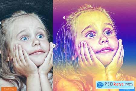 MultiColor Painting Photoshop Action 5444683
