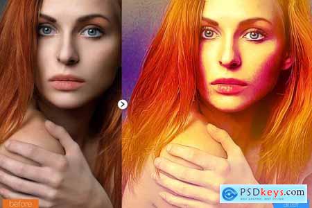 Realistic Painting Photoshop Action 5444568
