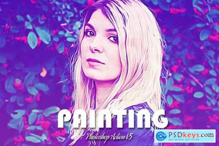 Painting Photoshop Action V5 5439078