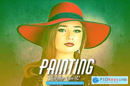 Painting Photoshop Action V12 5444544