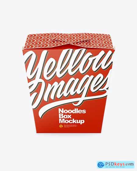 Matte Paper Noodles Box Mockup 67794