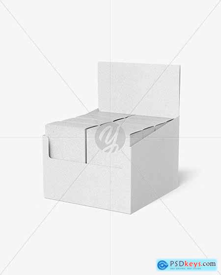 Kraft Paper Display Box with Boxes Mockup 67807