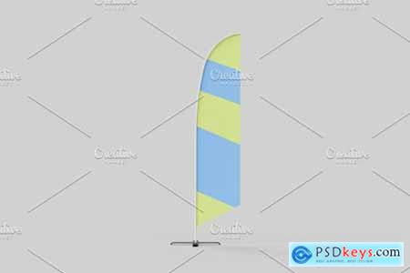 Commercial Banner Flags Mockup 4523502