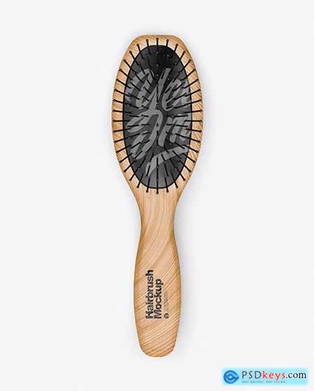 Wooden Hairbrush Mockup 67696