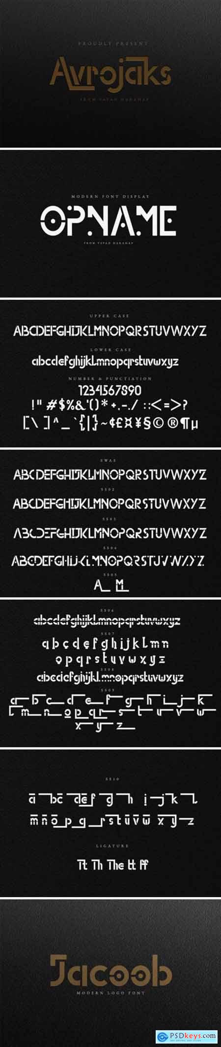 Avrojaks Font