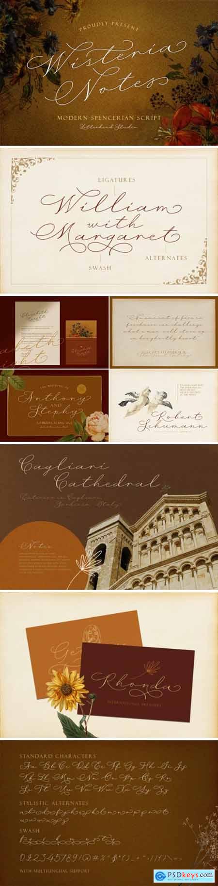 Wisteria Notes Font
