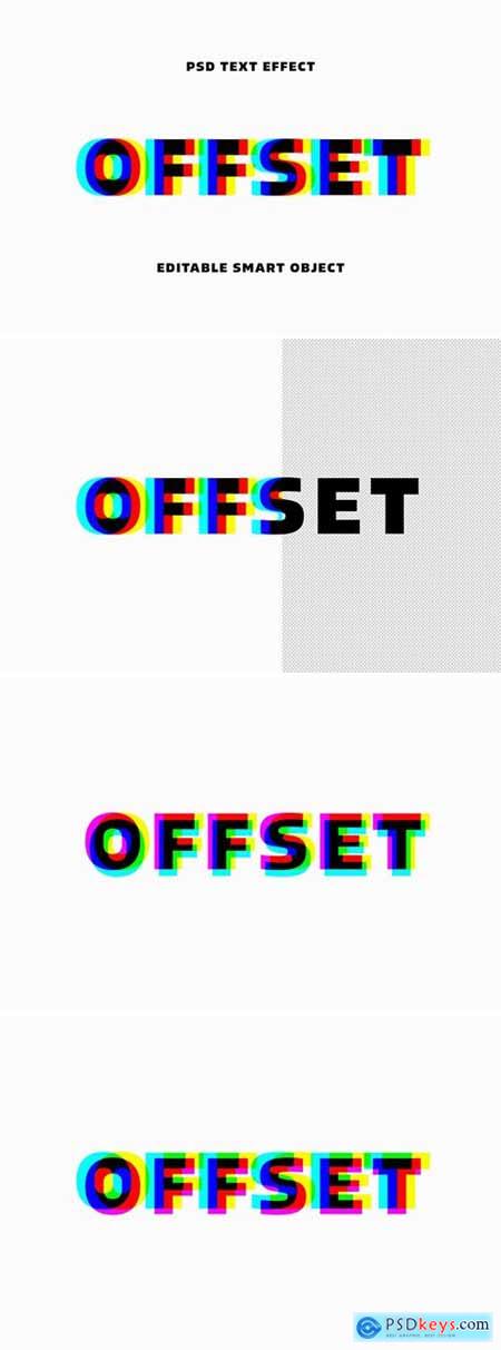 Anaglyphic Stereo Text Effect
