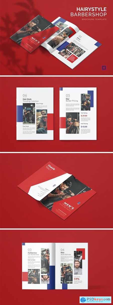 Hairstylist Barbershop - Brochure Template