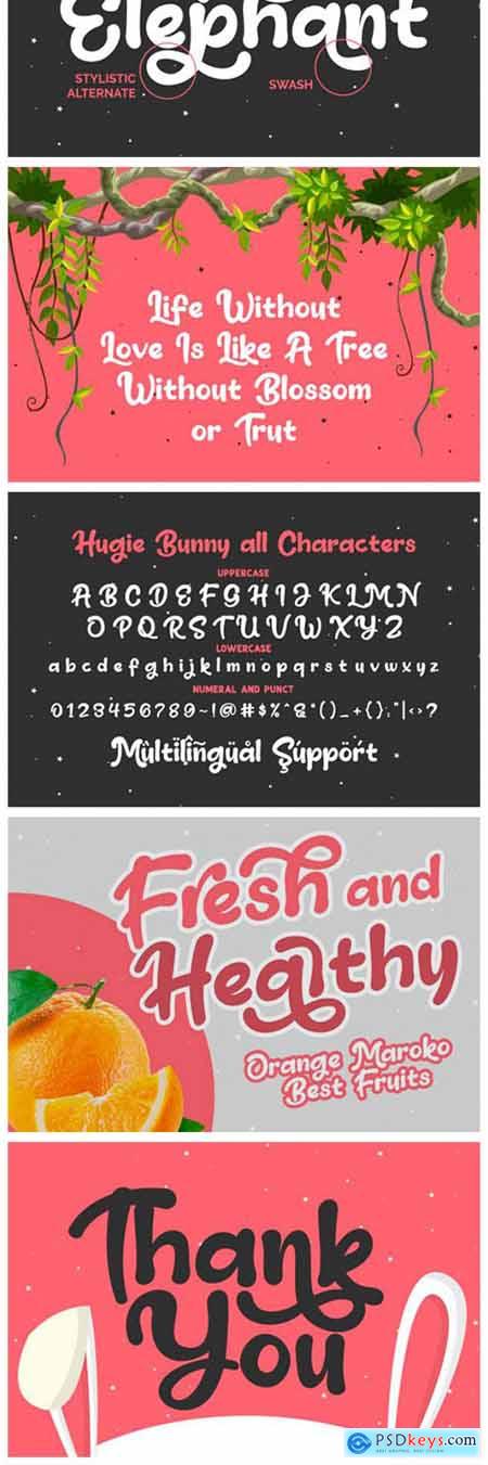 Hugie Bunny Font