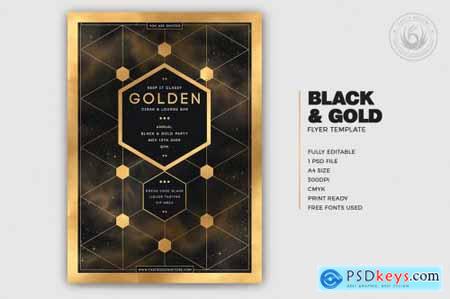 Black and Gold Flyer Template V21 5467196
