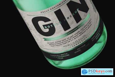 Gin Bottle Mockup 4563214