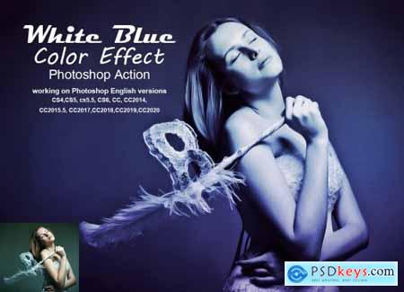 White Blue Color Effect 5268690
