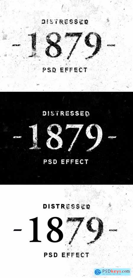 Old Distressed Text Effect 383333142