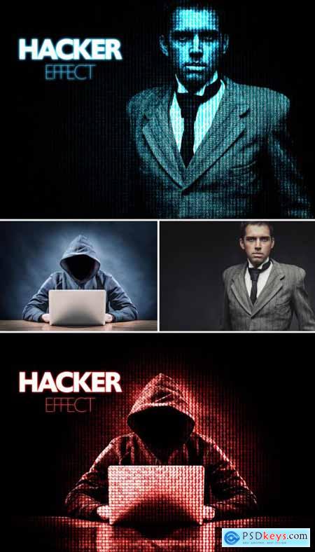Hacker Digital Manipulation Effect Mockup 383348511