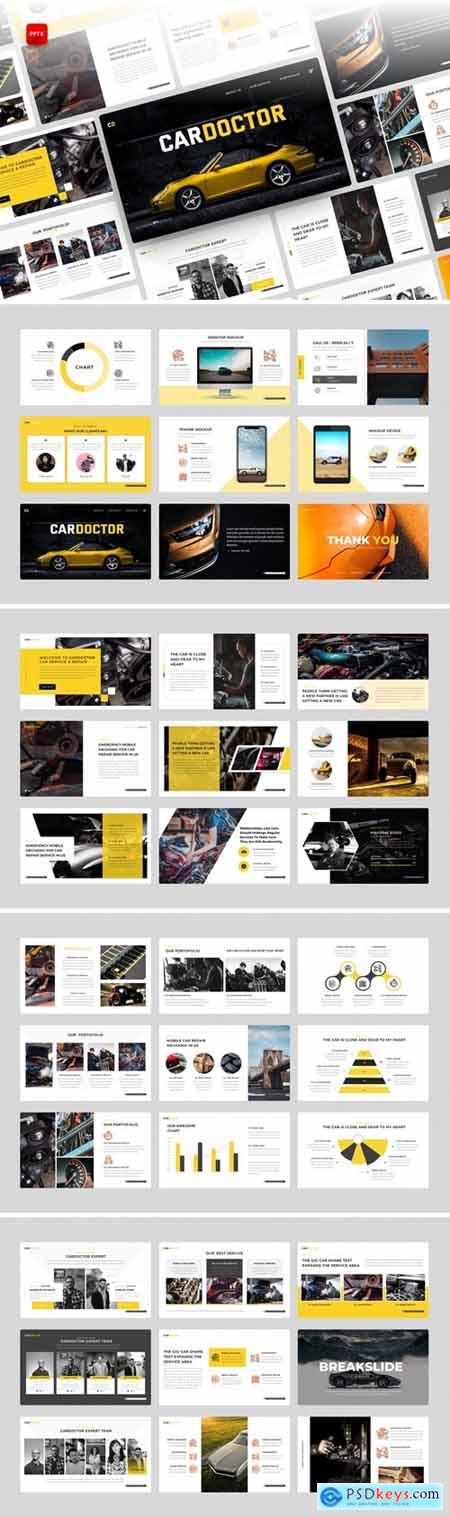 Cardoctor-Car Service PowerPoint, Keynote and Google Slides Template