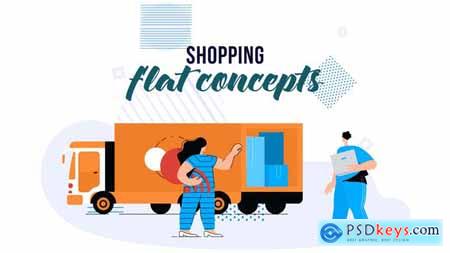Shopping - Flat Concept 28830228