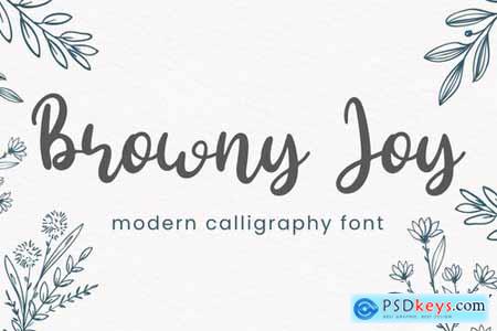 Browny Joy - Script Font