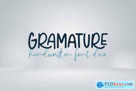 Gramature - Handwritten font duo