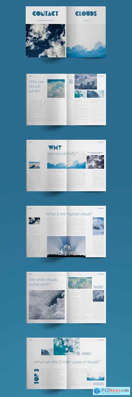 Blue Brochure Layout 383365744