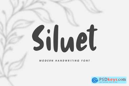 Siluet - Modern Handwriting Font