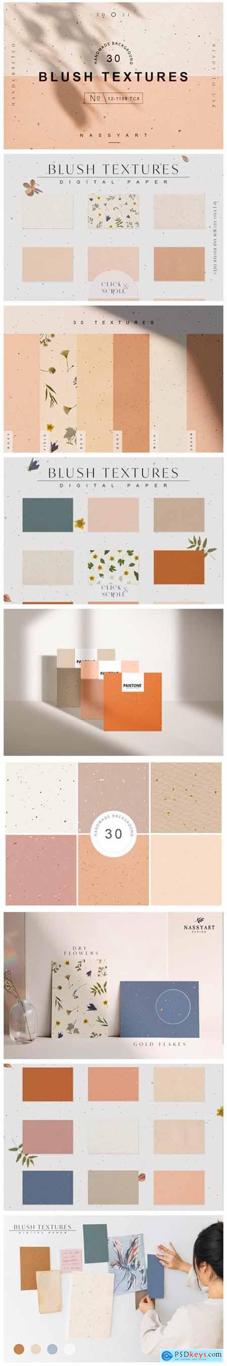 30 Blush Craft Paper Textures 5930697