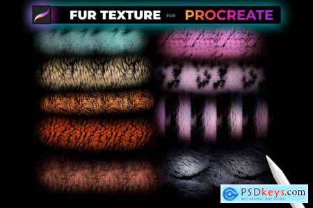 FUR TEXTURE Brushes for PROCREATE 5472665