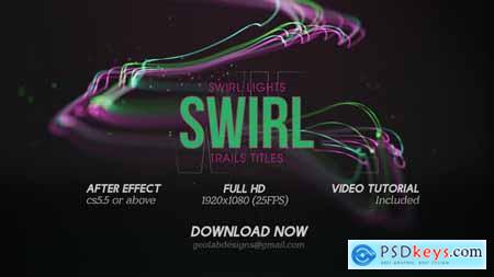 Swirl Lights Trail Titles l Particles Line Titles l Colorful Trails Titles l Flow Lines Titles 27416027