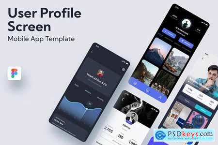 User Profile Screen - Mobile App Template