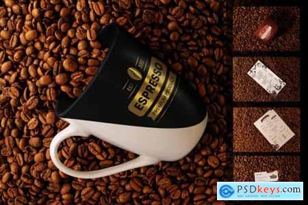 Coffee Mockup Branding Set » Free Download Photoshop Vector Stock image