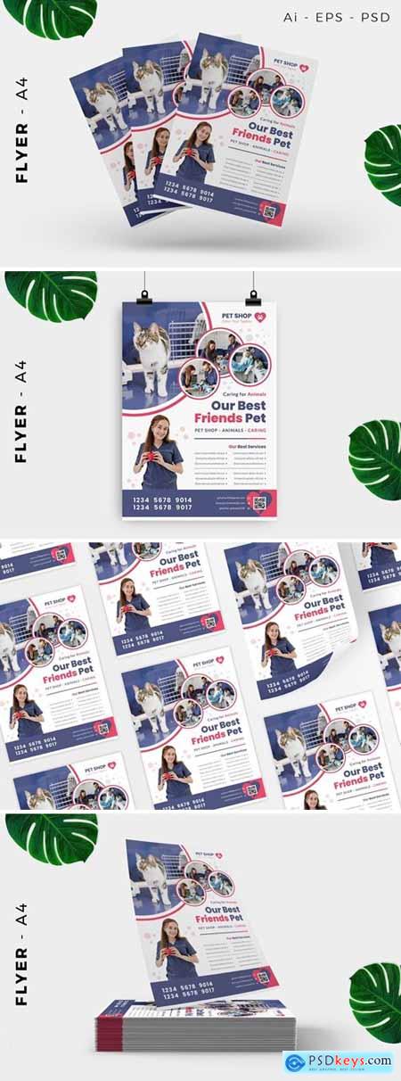 Pet Care - Food - Store Flyer Design