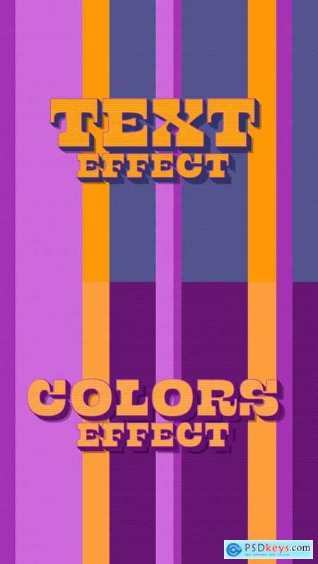 Colorful Text Effect Mockup 383930672