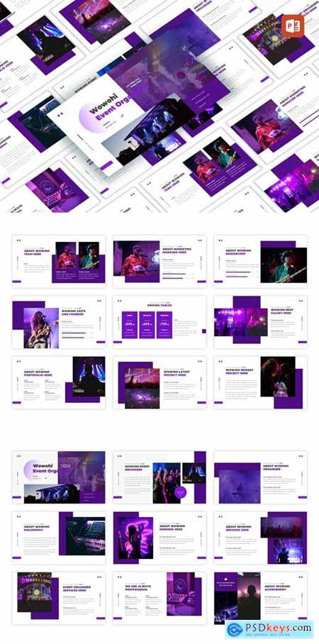 Wowohi - Event Organizer Powerpoint, Keynote and Google Slides Templates