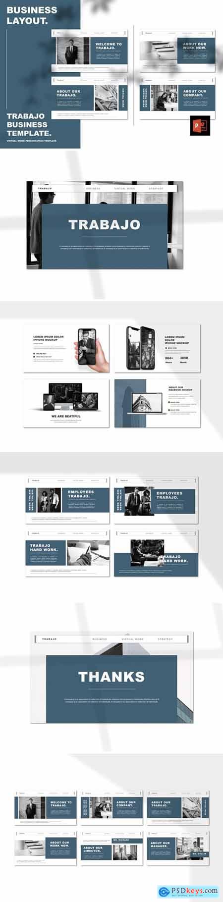 Trabajo - Work From Home Powerpoint, Keynote and Google Slides Templates