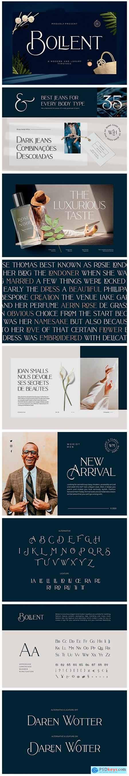 Bollent - Modern And Luxury Typeface 4657141