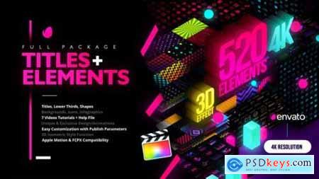 Modern Pack of Titles and Elements for FCPX 4K 28907886