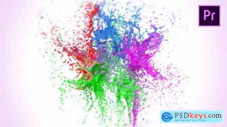 Splashing Paint Logo Reveal II  Premiere Pro 23584511