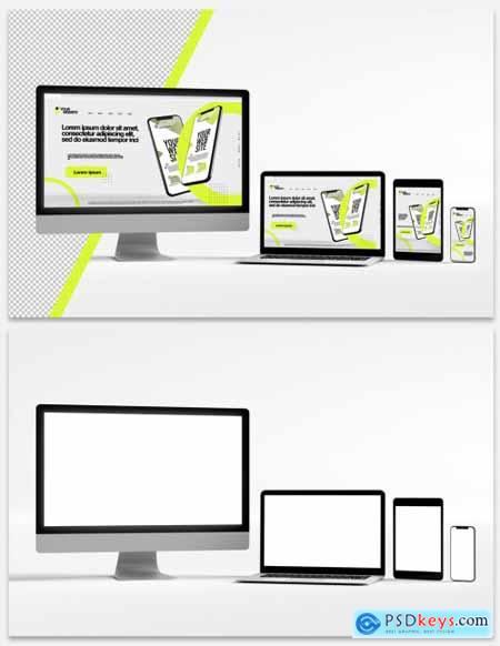 Electronic Devices Mockup 385142963