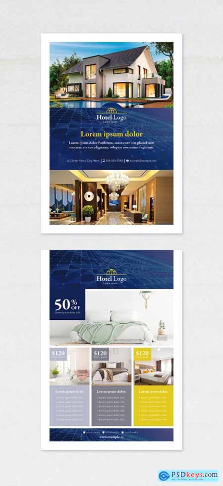 Luxury Hotel Flyer Layout 385326815