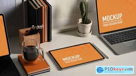 Smartphone laptop and tablete mockup