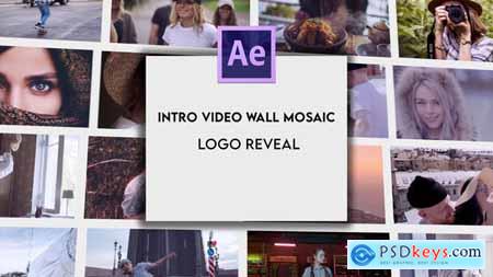 Intro Video Wall Mosaic Logo Reveal 28132121