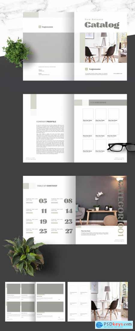 Product Catalog Design with Brown Accents 385819152