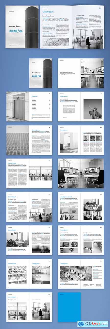 Clean and Elegant Annual Report Layout 385807277