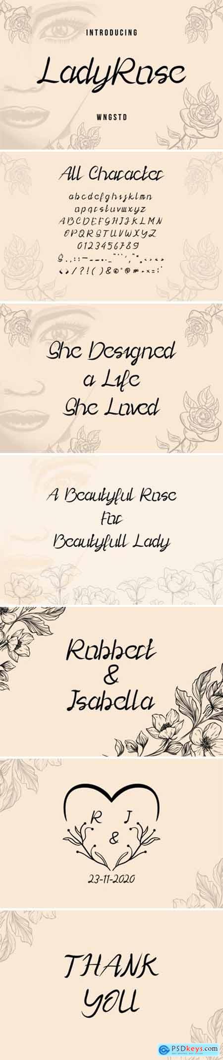 Lady Rose Font