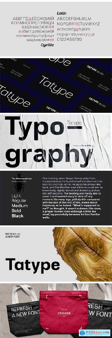 Tatype Font Family