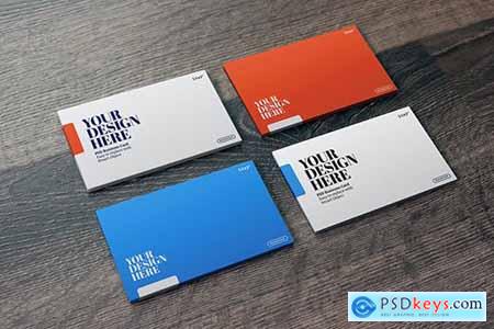 Business Card Mockup- 3.5x2 Perspective