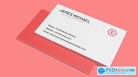 Isometric Business Card - Mockup
