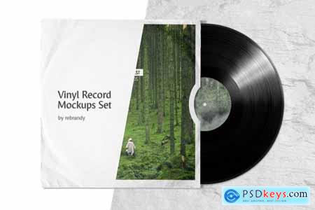 Vinyl Record Mockups Set 5461989